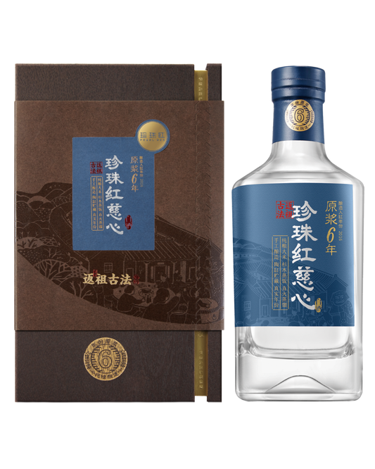 Pearl Red Ci Xin Baijiu – Aged 6 Years – 52% ABV – 500ml
